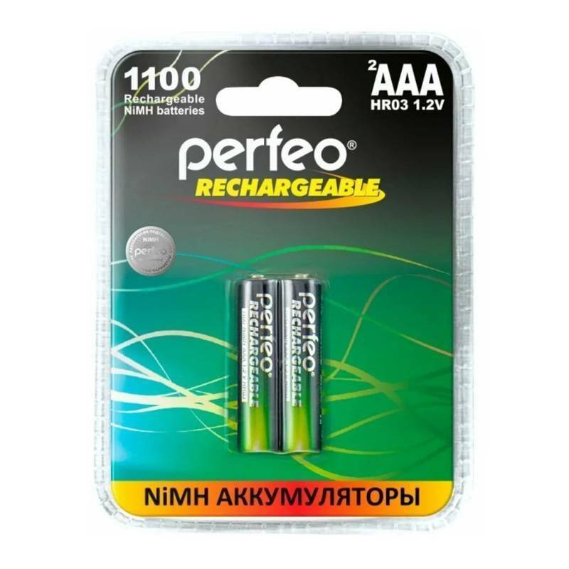 Аккумулятор Ni-MH Perfeo AAA 1100mAh/2BL 1,2V (цена за упаковку 2 шт)