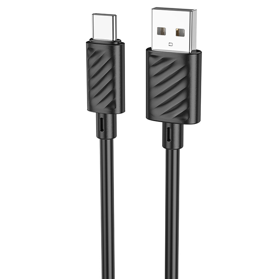 USB кабель Type-C HOCO X88 Gratified (100см. 3.0A), черный
