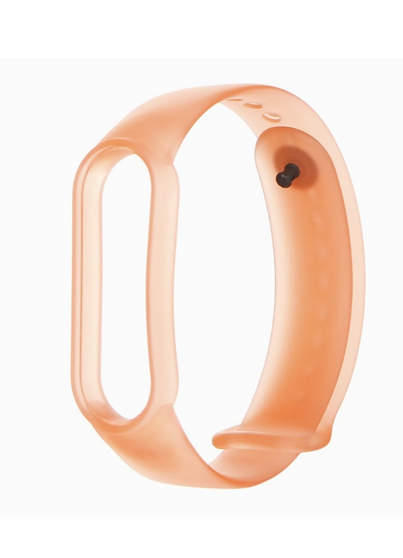 Ремешок силиконовый для Mi Band 3/ 4, персиковый №3