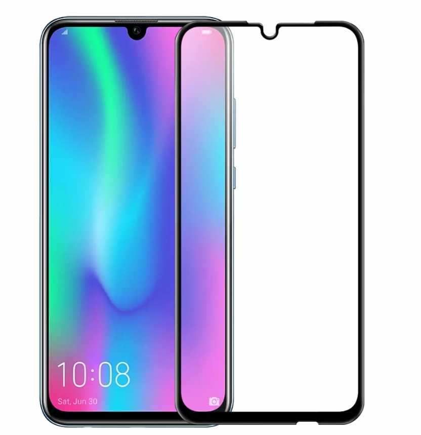 Защитное стекло Huawei Honor 10 Lite/ 10i/ 20 Lite (Gl)/ P Smart 2019, черное (тех упаковк)