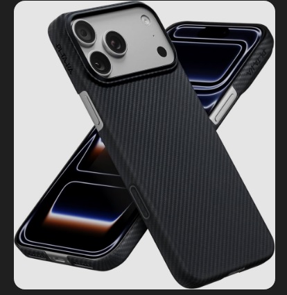 Чехол Pitaka 17pro (Питака) black/Gray (Черный/Серый)