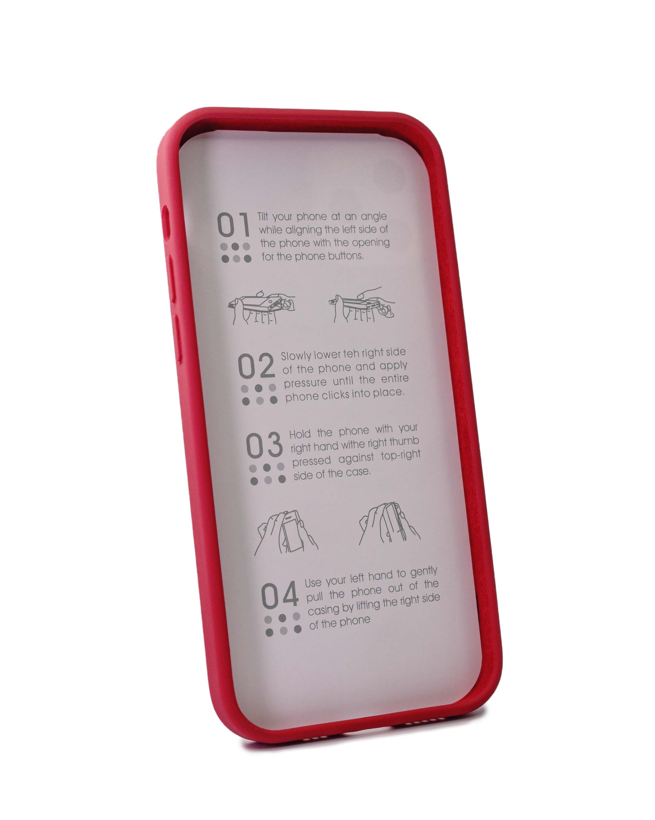 Чехол Piblue iPhone 12/ 12 Pro Silicone MagSafe, красный