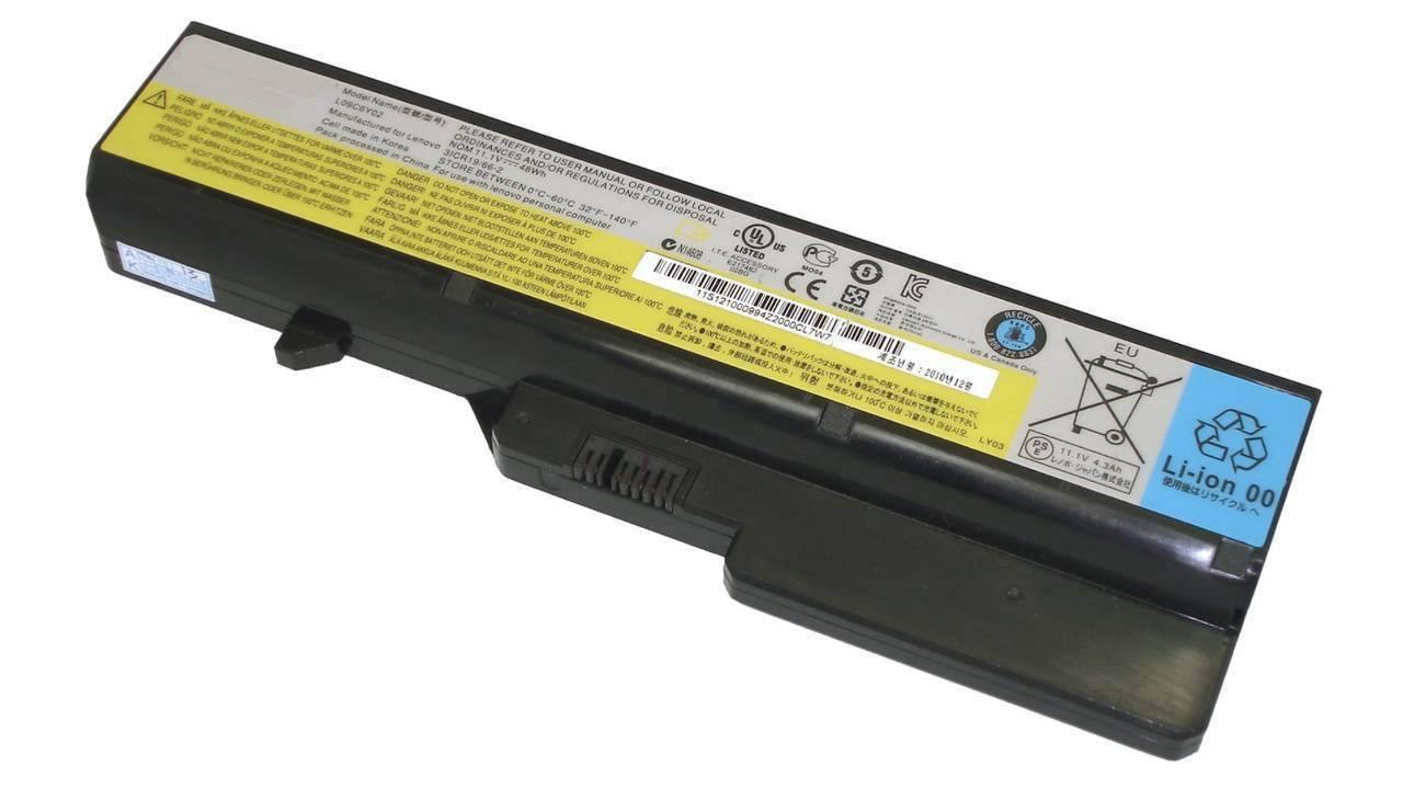 АКБ L09C6Y02 для Lenovo 11.1V 5200 mAh черная OEM