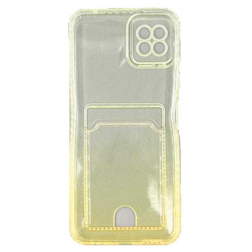 Чехол силиконовый с визитницей Samsung A22S 5G SM-A226, желтый (01)