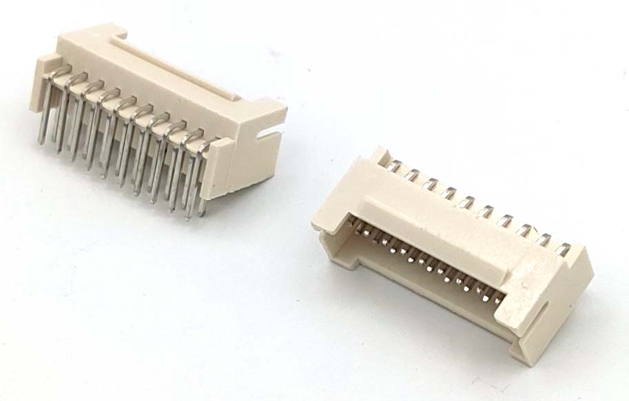 Разъем под шлейф 20pin хэш платы Г-образный