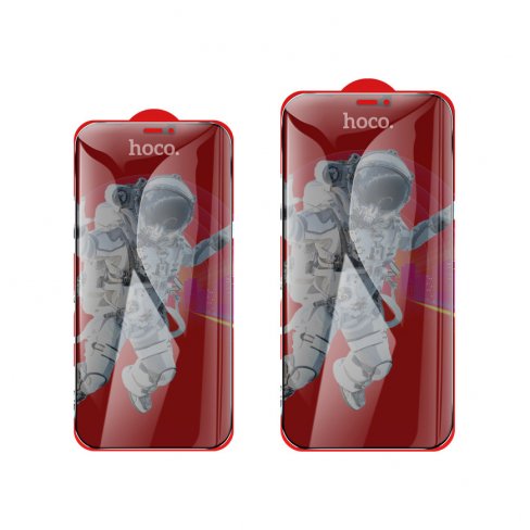 Защитное стекло iPhone 15 HOCO G15 full-screen anti-spy полное покрытие, черное