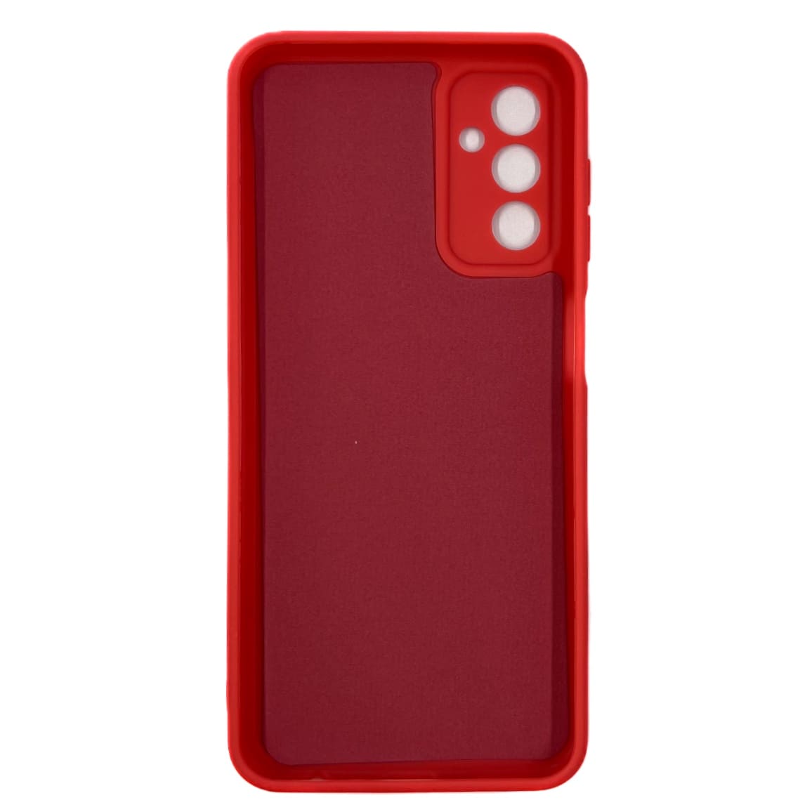 Чехол силиконовый гладкий Soft Touch Samsung M13, бордовый