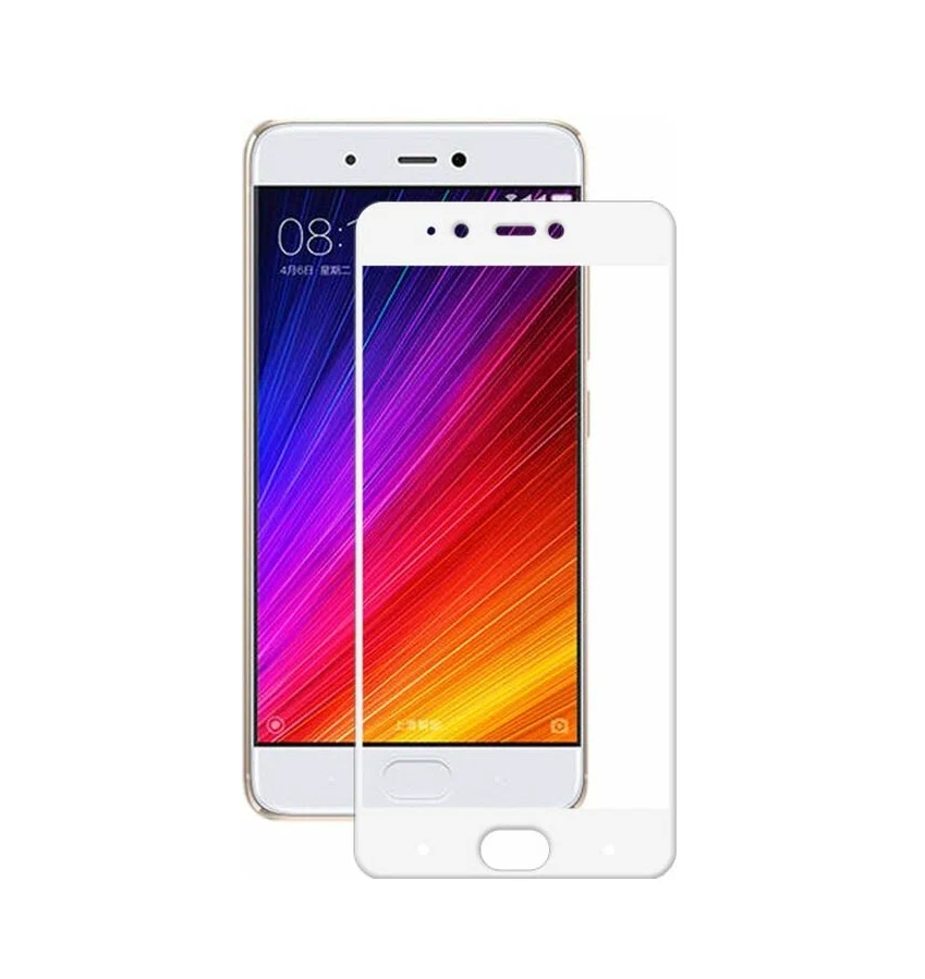 Защитное стекло Xiaomi Mi 5S полное покрытие, белое