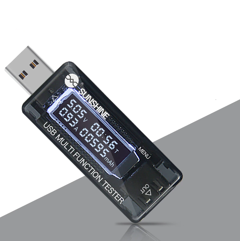 Тестер для зарядных устройств Sunshine (2.8V-30V, 0A-3A)