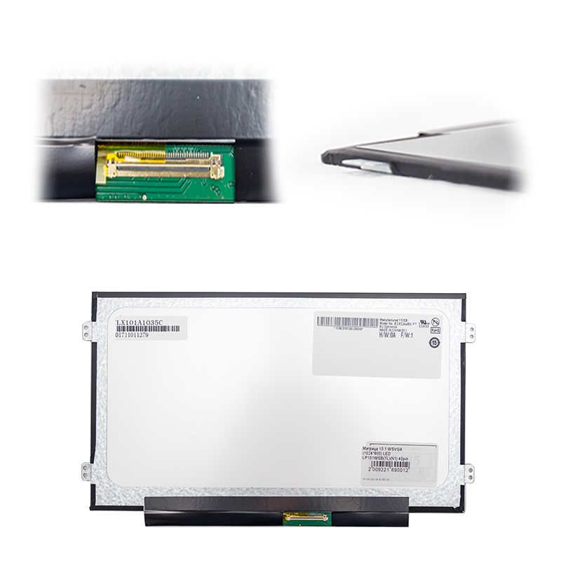 Матрица 10.1 WSVGA (1024*600) LED LP101WSB(TL)(N1) 40pin справа снизу, уши по бокам, Slim
