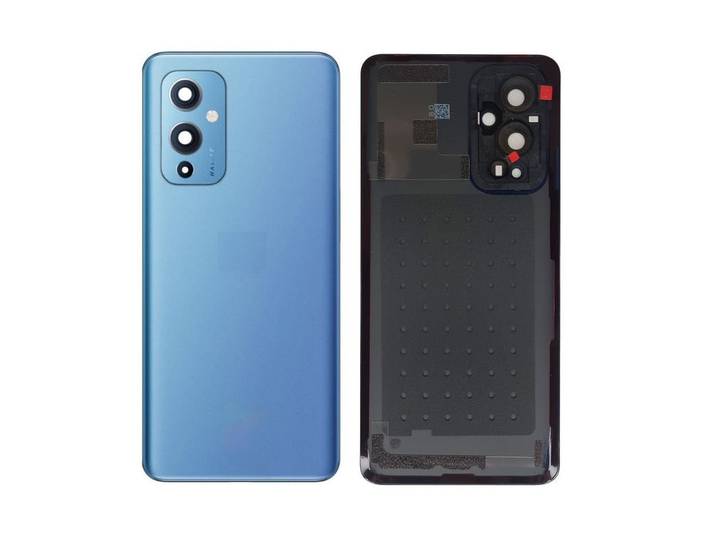 Задняя крышка в сборе со стеклом камеры OnePlus 9 (Синий) Premium (Org)