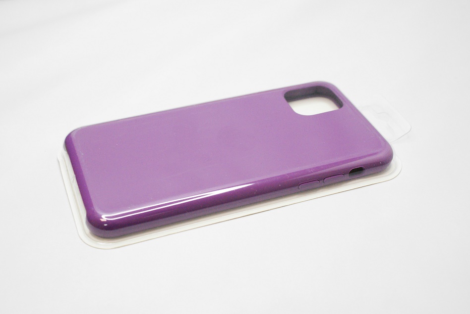 Чехол силиконовый гладкий Soft Touch iPhone 11 Pro Max, сливовый (№45)