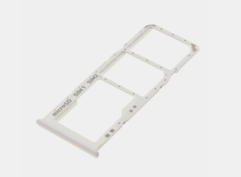Держатель Sim Samsung A307 (A30S), белый