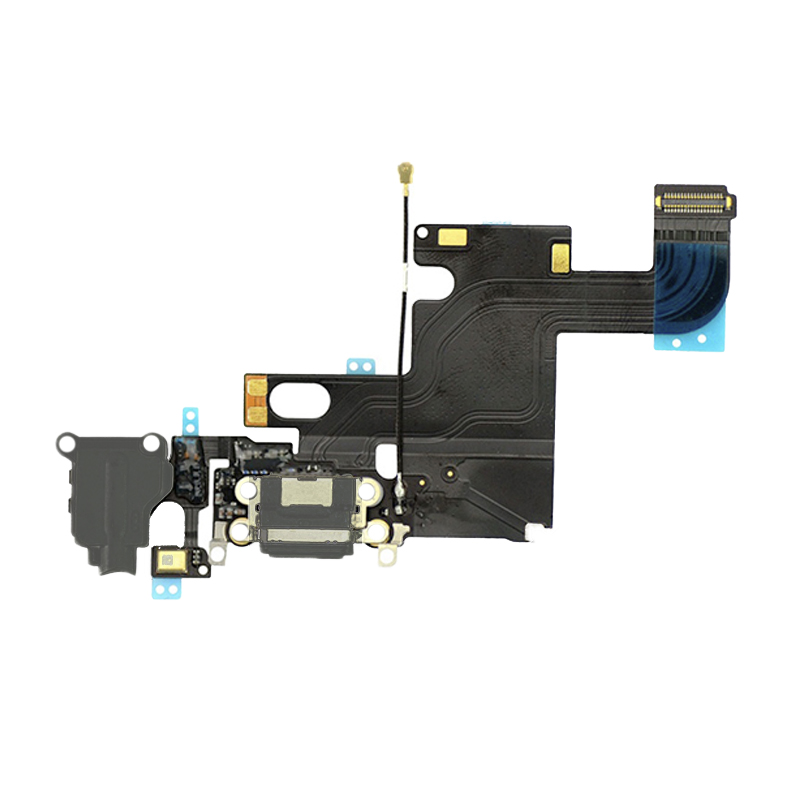 Шлейф iPhone 6 с разъемом для зарядки. Серый