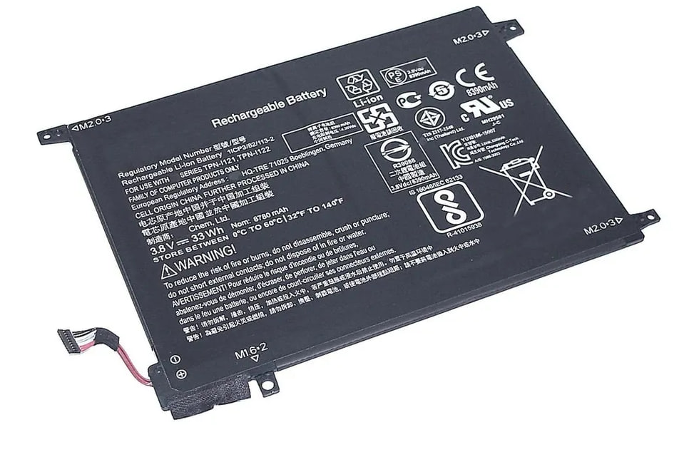 Аккумуляторная батарея для ноутбука HP Pavilion X2 10 (DO02XL) 3,8V 33Wh черная