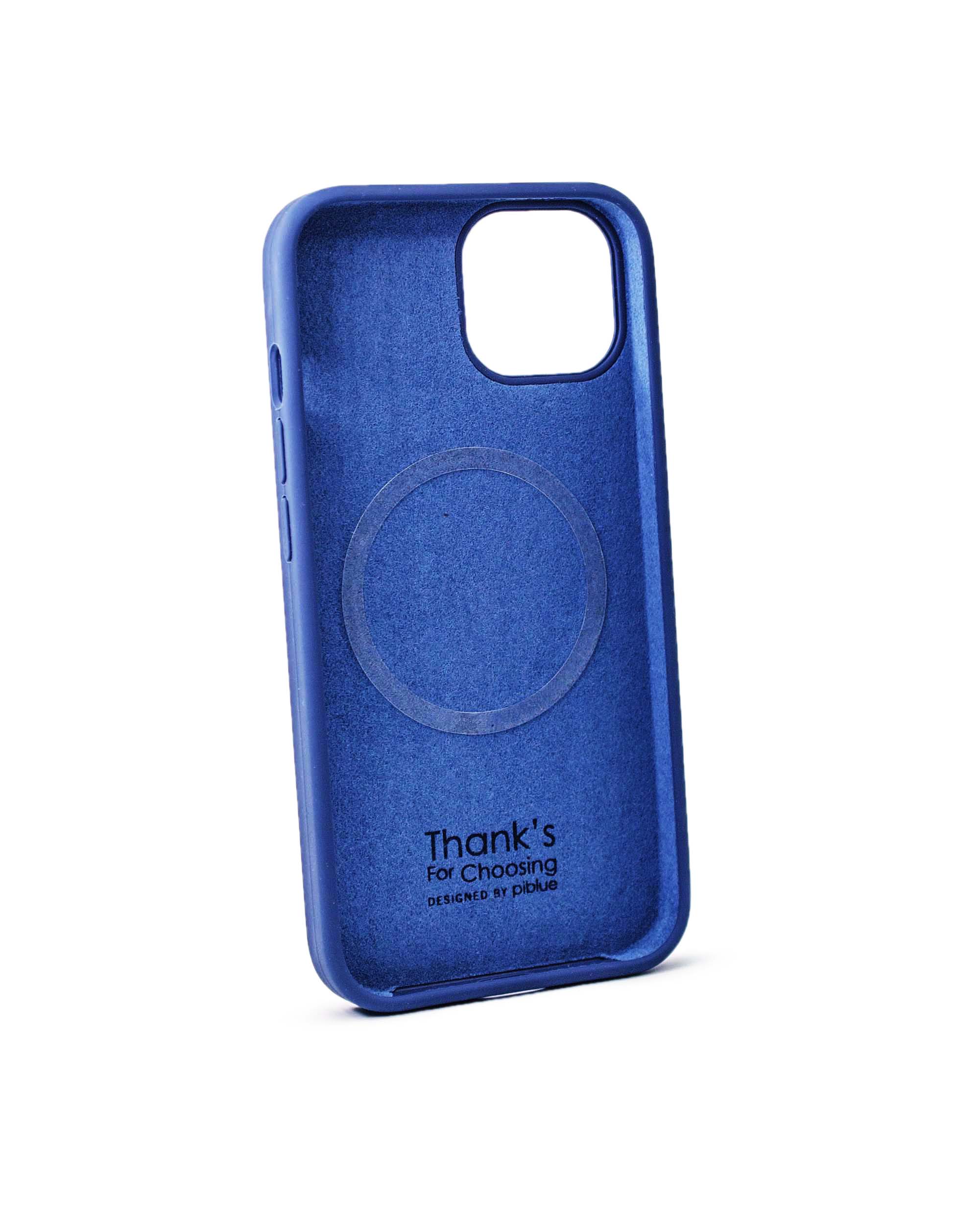 Чехол Piblue iPhone 14 Silicone MagSafe, синий
