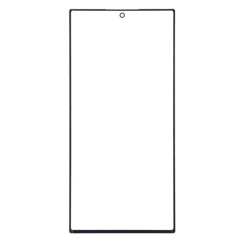 Стекло дисплея для переклейки Samsung S22 Ultra (S908B), с OCA пленкой, черное