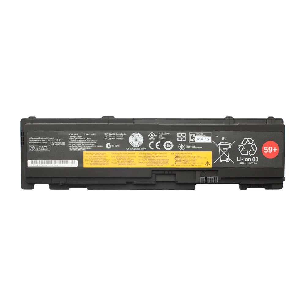 АКБ для ноутбука Lenovo ThinkPad T410s (42T4833) 11.1V 3800mAh (OEM) черная