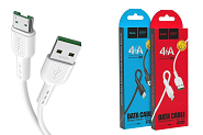 USB кабель micro USB HOCO X33 Surge (100см, 4A), белый