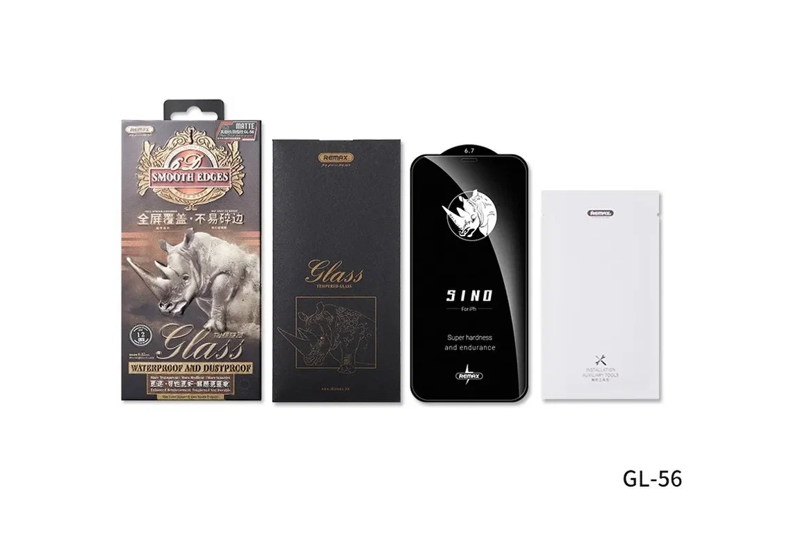 Защитное стекло iPhone XS Max/ 11 Pro Max Remax GL-56 Sino Series Shatter-proof матовое, черное