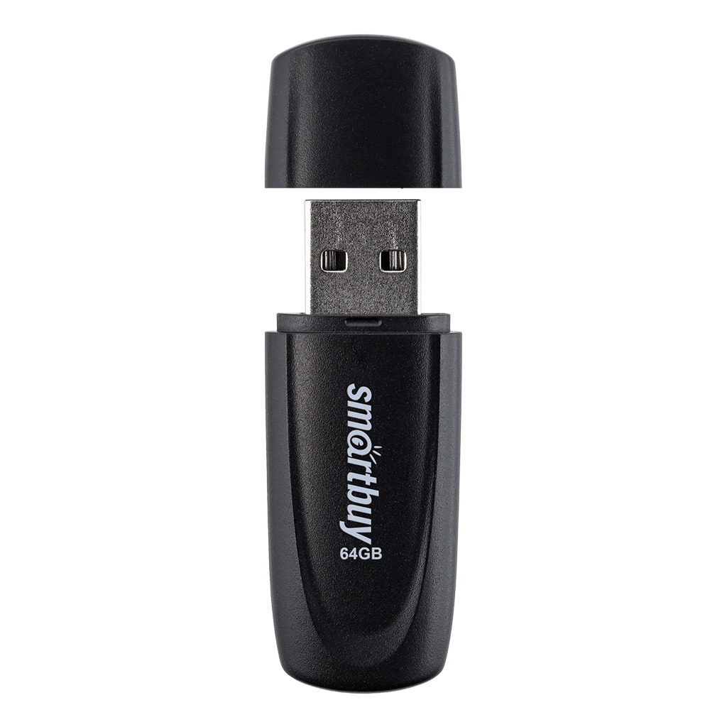 USB флеш-накопитель Smartbuy 64 GB USB 2.0 Scout, черный