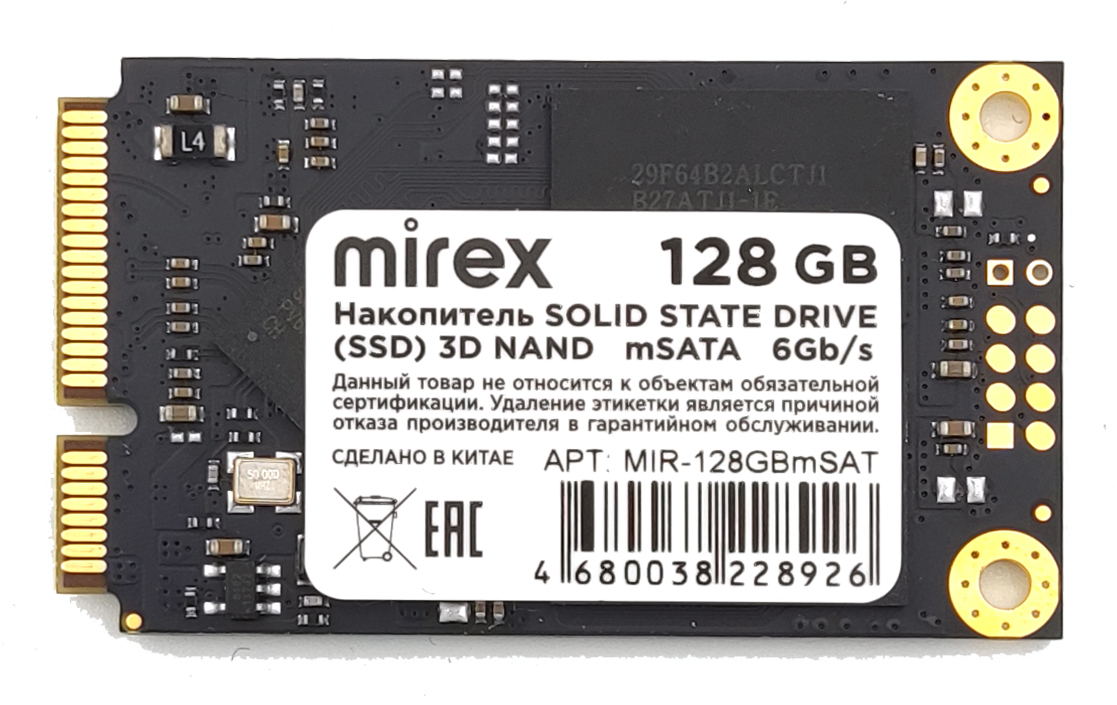 Накопитель SSD mSATA Mirex 128GB SATA