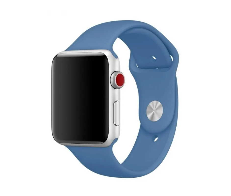 Ремешок силиконовый для Apple Watch 42/ 44 мм Sport Band, морская волна №42