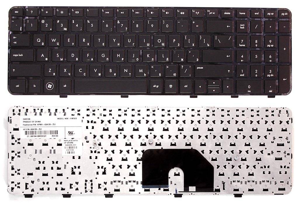 Клавиатура для ноутбука HP Pavilion DV6-6000, черная