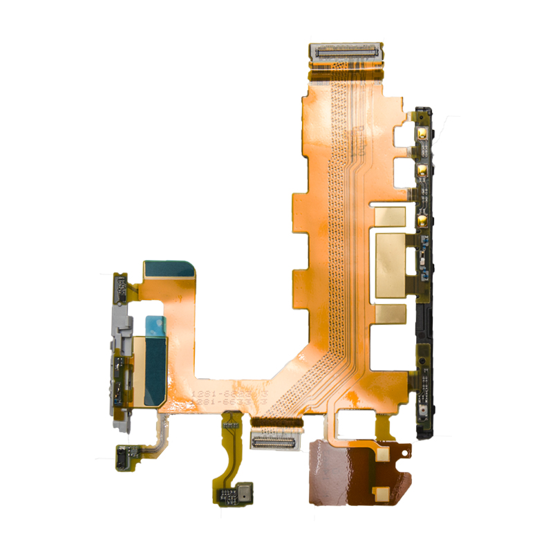 Шлейф Sony Xperia Z2 (D6503) на кнопку включения, громкости, микрофон и камеру