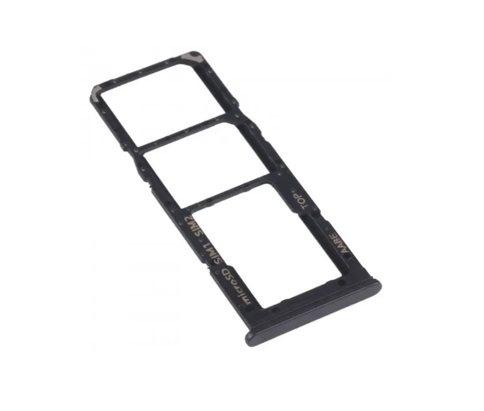 Держатель Sim Samsung A127 (A12S), черный