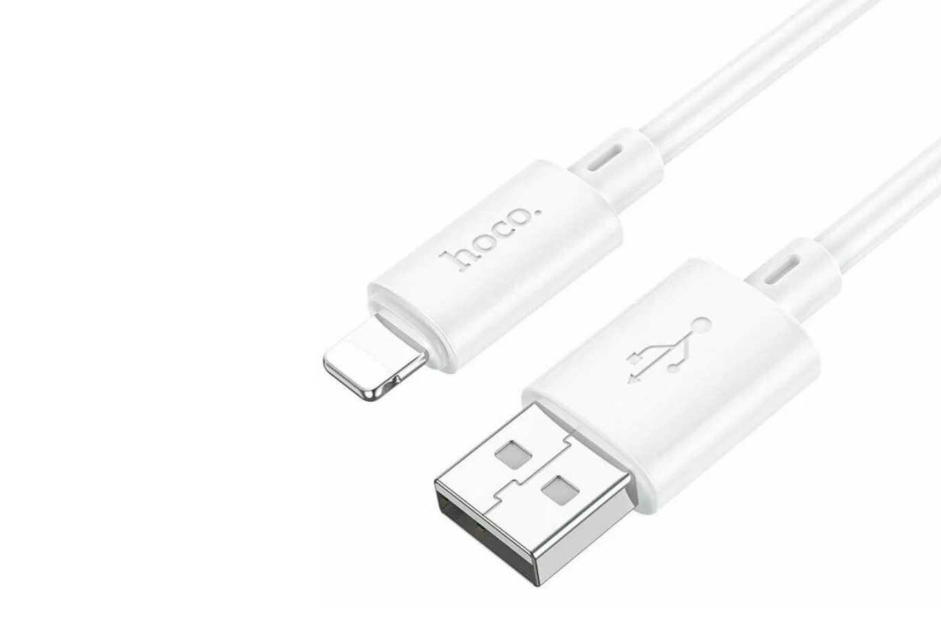 USB кабель Lightning HOCO X88 Gratified (100см. 2.4A), белый