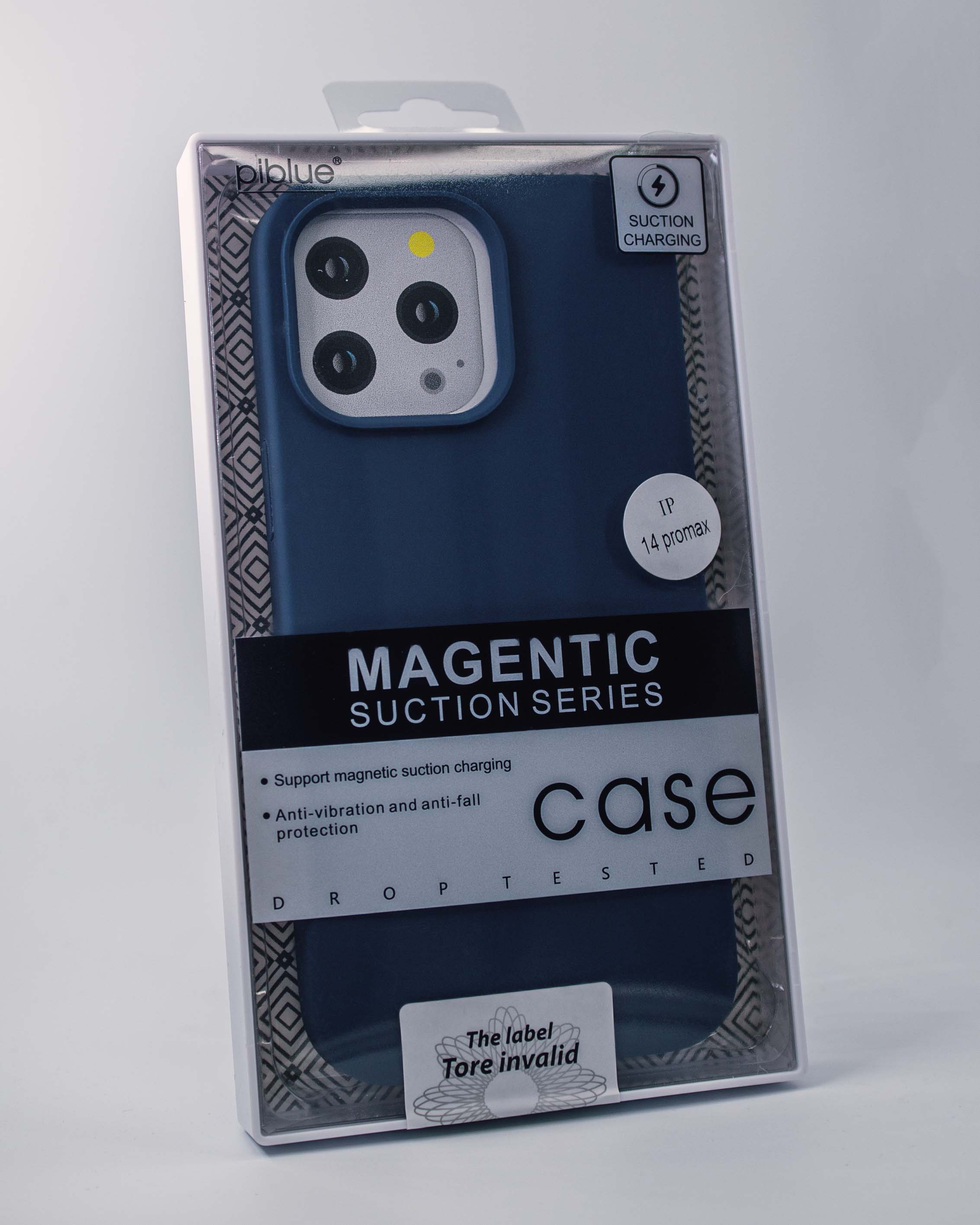 Чехол Piblue iPhone 14 Pro Max Silicone MagSafe, синий