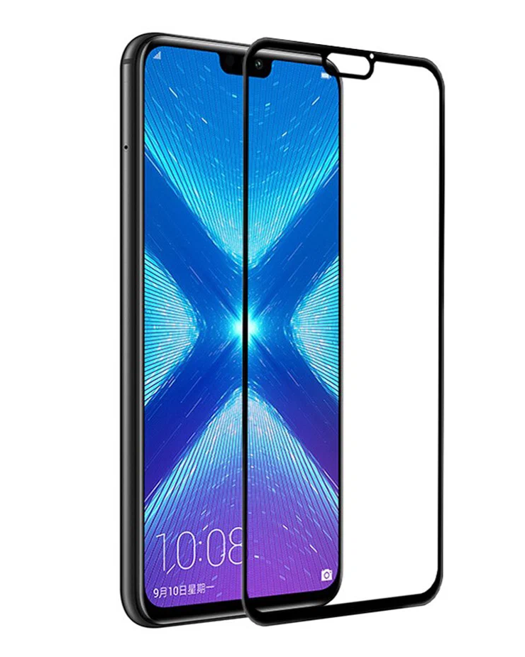Защитное стекло Huawei Y9 2019/ Y8s полное покрытие, черное (тех упаковка)