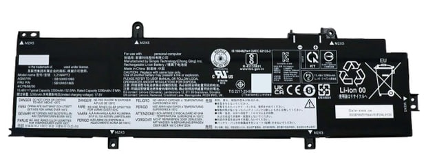 Аккумуляторная батарея для ноутбука Lenovo ThinkPad T14 Gen 3 (L21M4P71) 15.48V 52.5Wh
