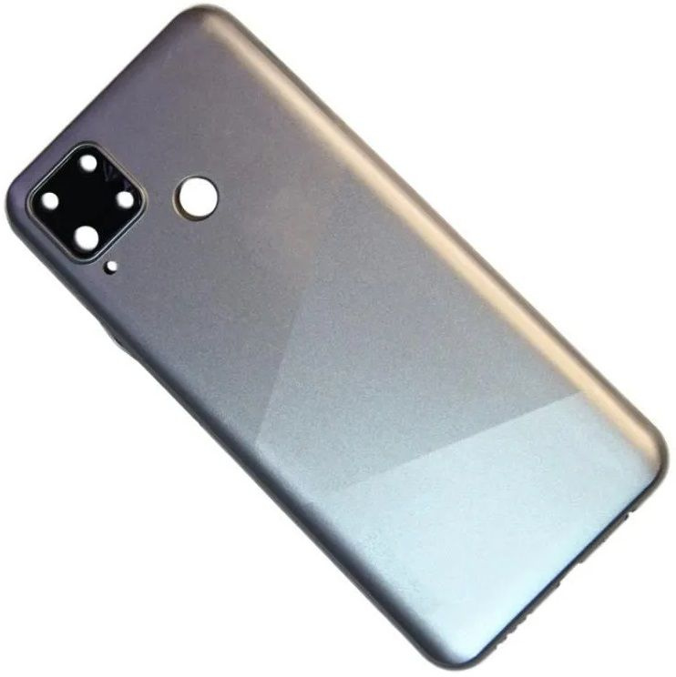 Задняя крышка для Realme C15, серебристая