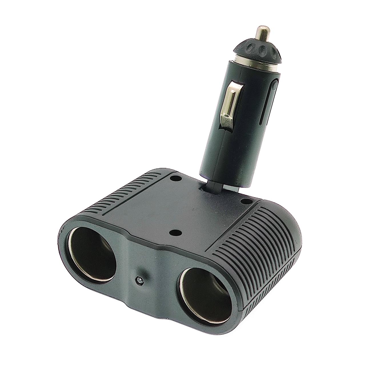 Разветвитель розетки автоприкуривателя OLESSON 1643 (2 гнезда, 100W) черный