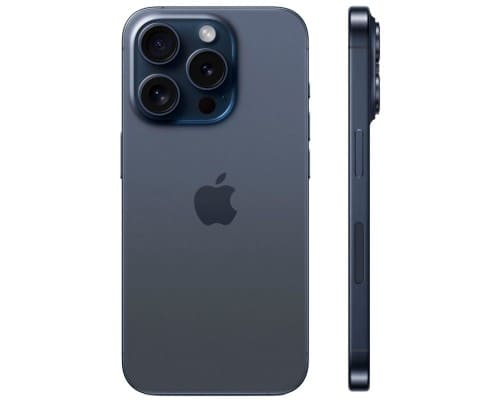 Задняя крышка iPhone 15 Pro, в сборе со стеклом камеры, синий