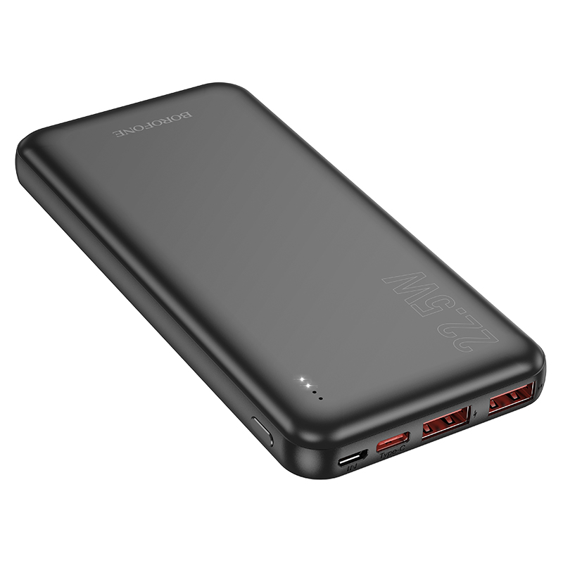 Внешний аккумулятор Power Bank 10000 mAh BOROFONE BJ38 22.5W + PD20W, черный