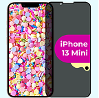 Защитное стекло iPhone 13 mini Антишпион, черное