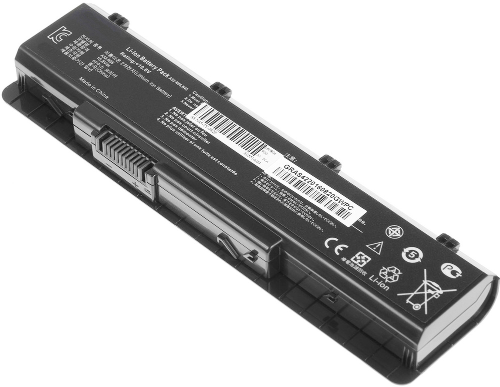 АКБ A32-N55 для ноутбука Asus N45 10.8V-11.1V 5200mAh черная (Org)