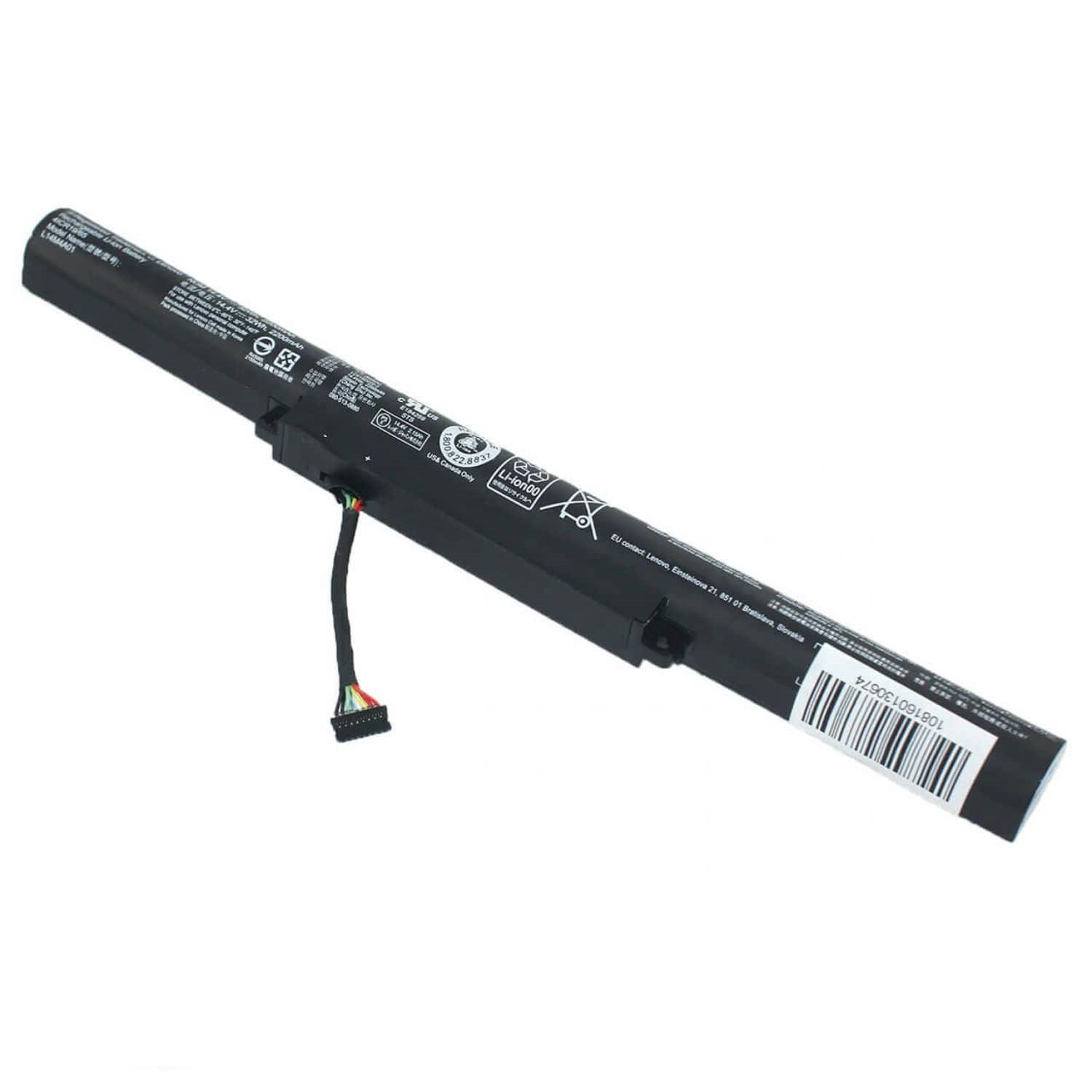 АКБ для ноутбука Lenovo Flex 2 14 (L13L4A61-2S2P) 7.2V 4400mAh (OEM) черная