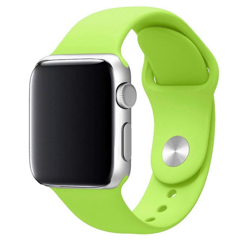 Ремешок силиконовый для Apple Watch 42/ 44 мм Sport Band, лимонад