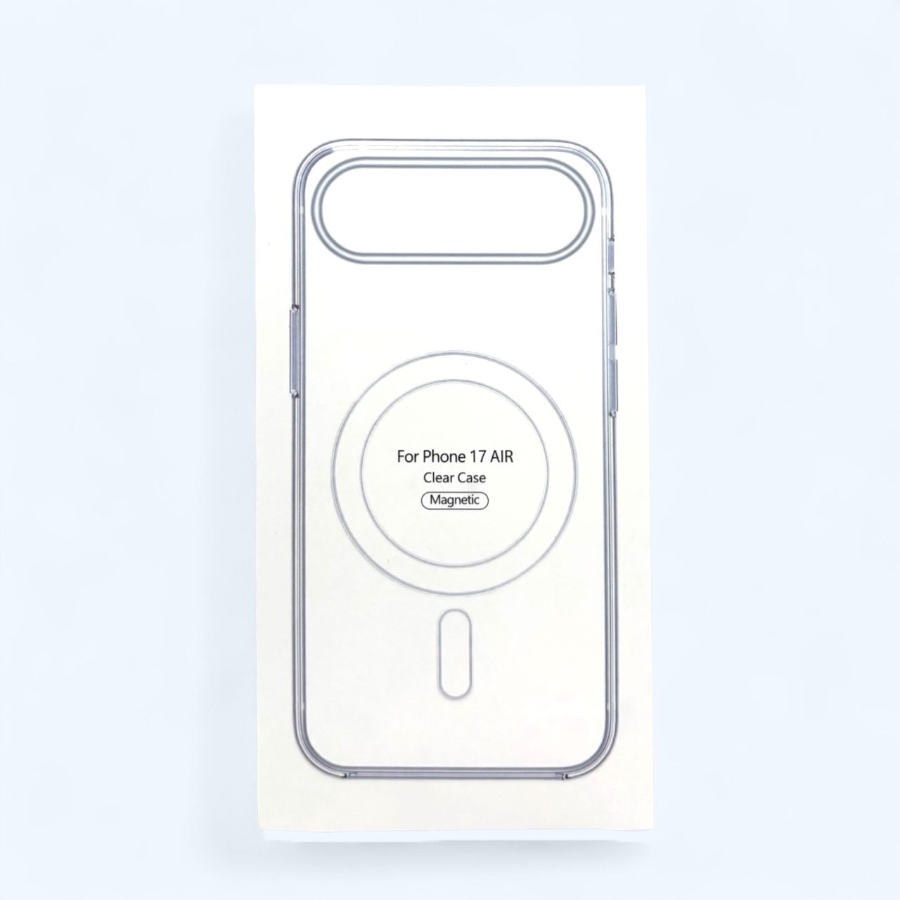 Чехол силиконовый Clear Case MagSafe iPhone 17 Air, прозрачный