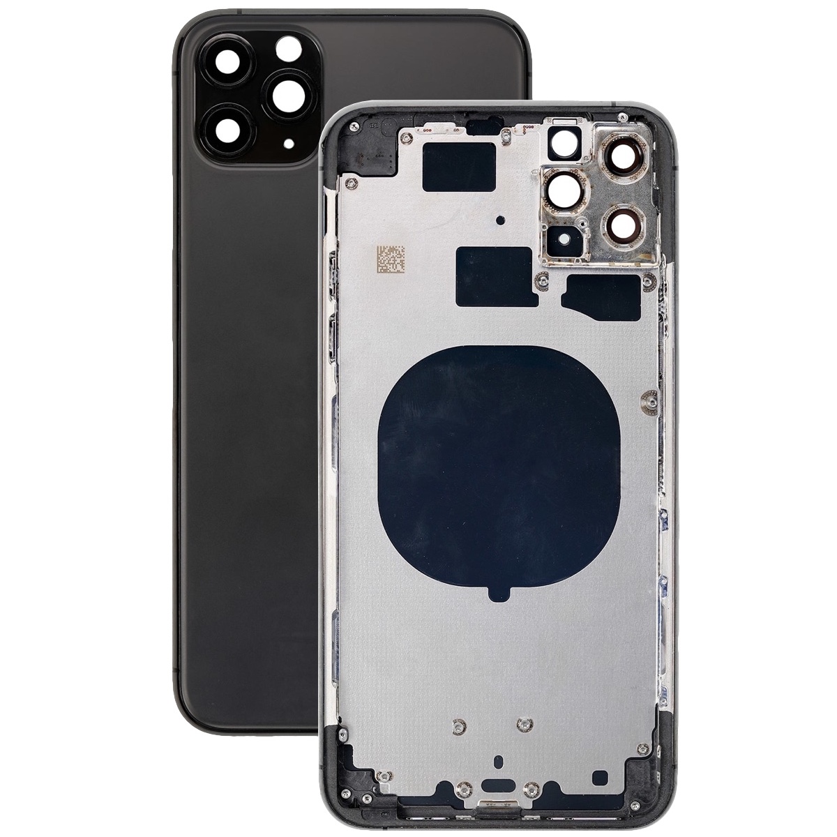 Задняя крышка/ Корпус iPhone 11 Pro Max в сборе с рамкой, черный (CE)