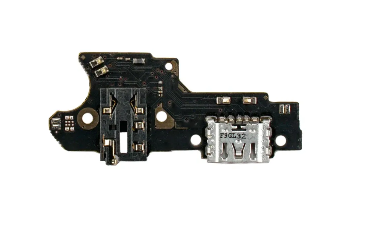 Шлейф Realme C11 / C15 (RMX2185/ RMX2180) плата на разъем зарядки, разъем гарнитуры и микрофон