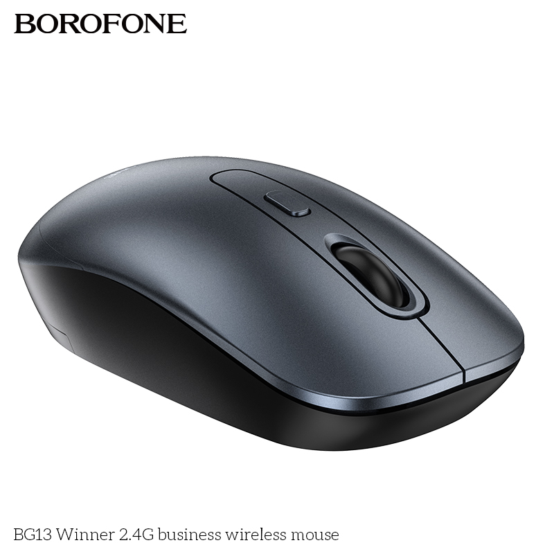 Мышь компьютерная беспроводная BOROFONE BG13 Winner 2.4G business wireless mouse, черная