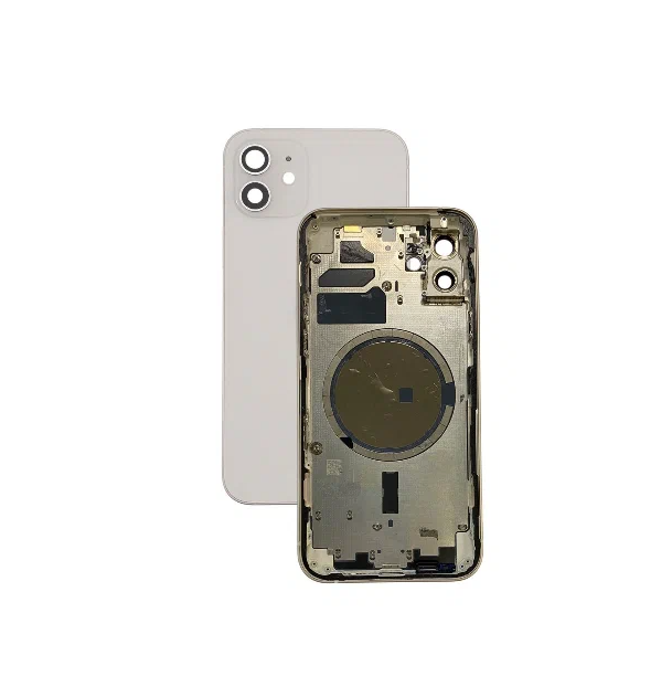 Задняя крышка/ Корпус iPhone 12 Mini (в сборе с рамкой) (Белый) (CE)
