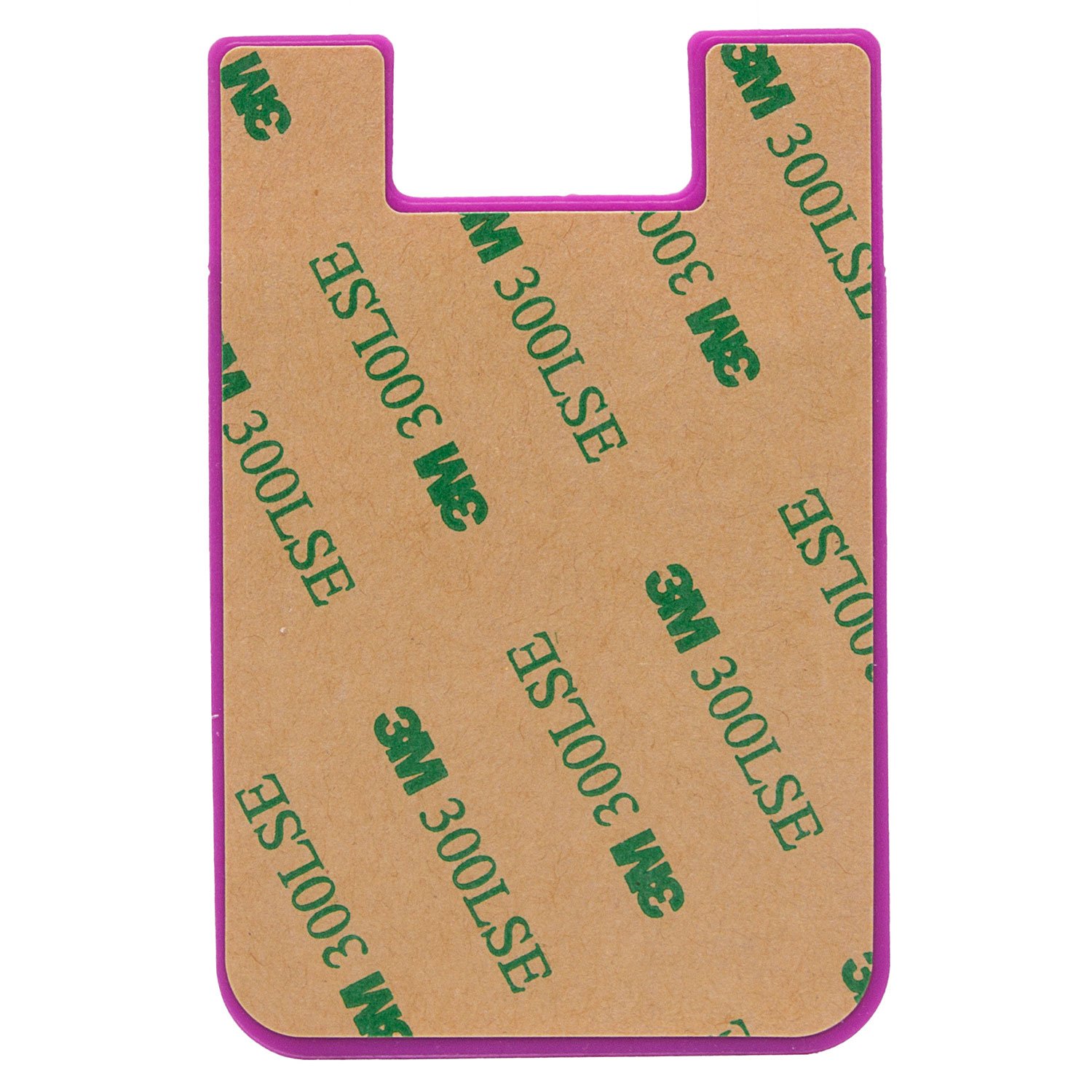 Картхолдер - футляр для карт на клеевой основе, фиолетовый 01