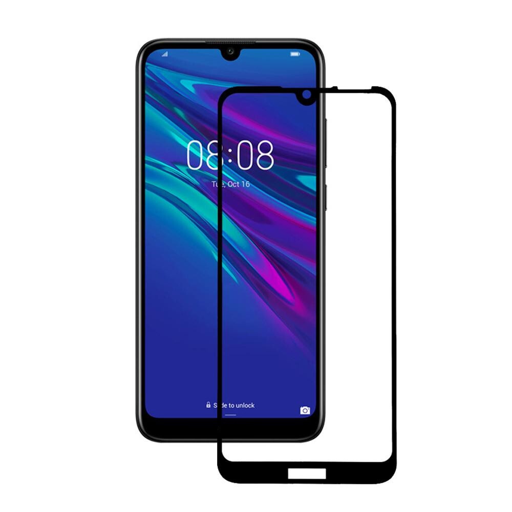 Защитное стекло Huawei Honor 8A/ 8A Pro/ Y6 2019/ Y6S, черное (тех упаковка)