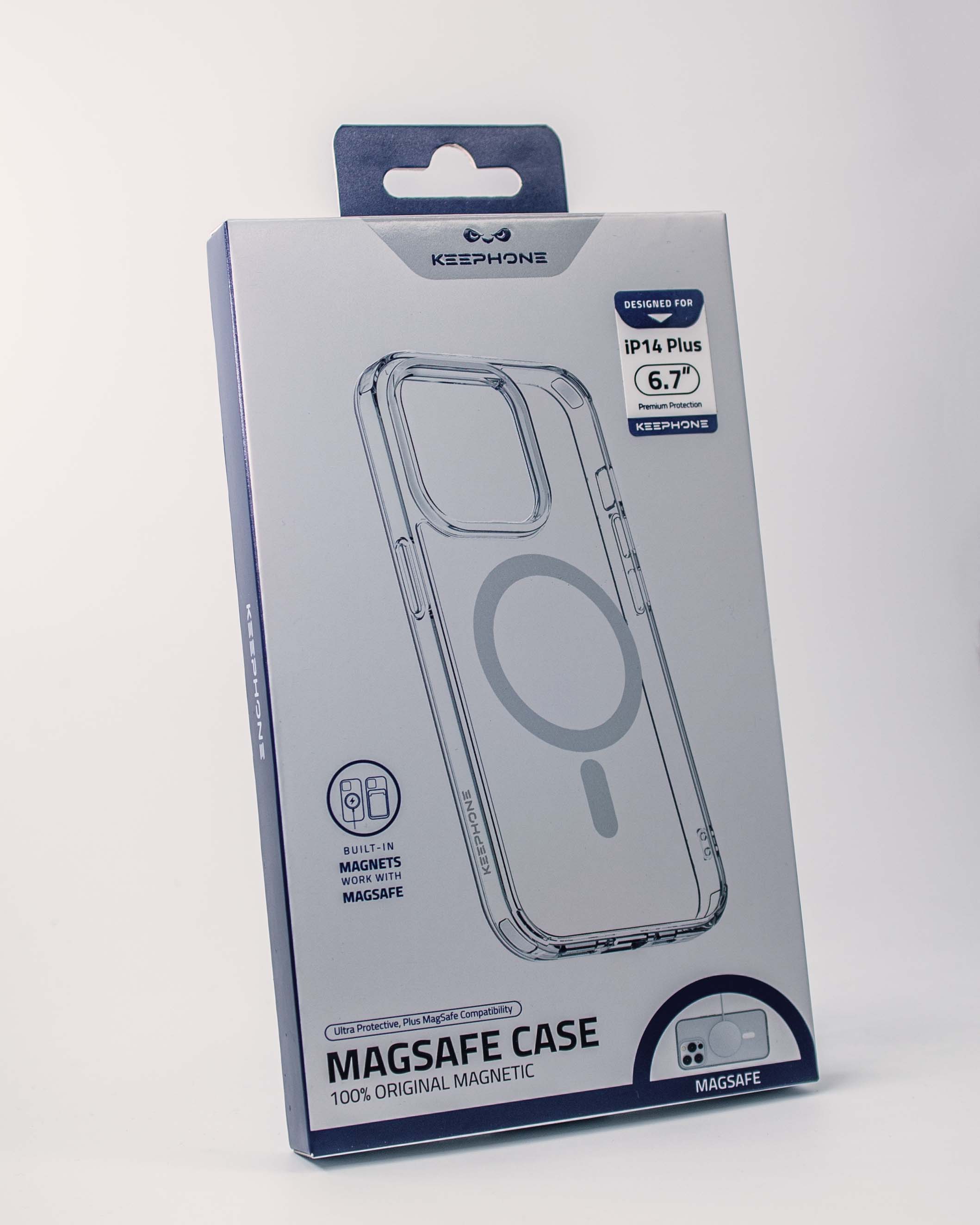 Чехол KeepHone iPhone 14 Plus MagSafe, прозрачный